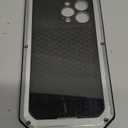 Lunivop Compatible with iPhone 15 Pro max Case Heavy Duty Protection Dustproof Built in Screen Protector Rugged Stand 360 Full Body Military Grade Metal Bumper Phone Cases (Silver 2023)