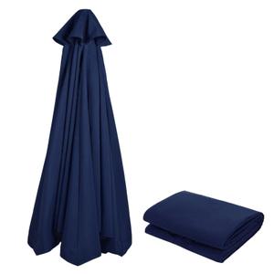 hapygasmAZ 9FT 8RIBS Replacement Patio Umbrella Canopy, Outdoor Umbrella Replacement Top Sun Shade Cover UV 50+ for Banana, Garden, Patio or Sand