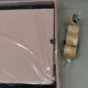 BRIAN & DANY 43 Inches Folding Storage Ottoman Bench, Ottoman with Storage Bench for Bedroom, Living Room, Entryway, with Legs, Pink