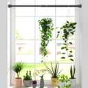 Black Tension rod 16 to 26 Inch Spring Curtain Rods No Drilling Small Rods Adjustable Tension Curtain Rod Expandable Pressure Spring Rod for Doorway,Kitchen