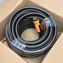 Garden Hose 75 ft x 5/8", Heavy Duty Water Hose, Flexible and Durable, Kink Resistant Lightweight Hybrid Hose, Leakproof Yard Hose with Male to Female Fittings