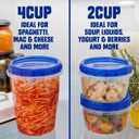 Ziploc Brand Twist n Loc Food Storage Containers, Leak Resistant Design, Small Round, 9 count