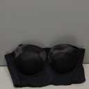 SEA BBOT Plus Size Strapless Bra for Women Longline Corset Bra Underwire Seamless Minimizer Bra Black, 40C