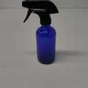 Cornucopia Brands 8-Ounce Cobalt Blue Glass Boston Round Spray Bottles (2 Pack) 3-Setting Heavy Duty Sprayers, Empty Refillable Bottle