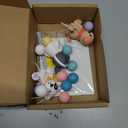 Dog Cake Topper Clay Dog Figurines Star Cloud Ball Cake Toppers Decorations for Dog Theme Paw Cute Pet Decoration Supplies