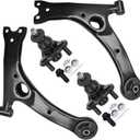 4pc Set Front Suspension Kit Lower Control Arm Lower Ball Joint Replacement for 2004-2009 For Toyota For Prius