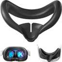 Silicone Face Pad Cover for Meta Quest 3, Soft, Durable, Washable, Lightproof Anti-Leakage Face Pad for Oculus/Meta Quest 3 Accessories