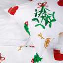HITIME 100% Polyester Printed Christmas Duvet Cover Set - Queen Size 3 Piece Lightweight & Breathable Bedding Set, Soft Microfiber Comforter Cover with Zipper Closure, Christmas Cartoon