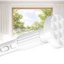 Tension Curtain Rod 41-87 In Heavy Duty-White Extra Long Curtain Rod No Drilling For Window, Adjustable Tension Rod Diameter 1.26in Outdoor Curtain Rods For Patio One-Pull Lock