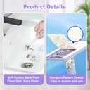 Snap Grip Mini Mop, Cloth Changing Mini Mop for Dry & Wet Disposable Pads, Lazy mopa automatic gripping with Sweeping & Mopping, Long Handle Disposable Dust Mop for Hardwood, Tile, Small Space(Purple)