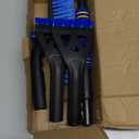 34" Extendable Ice Scrapers for Car Windshield 2-in-1 Snow Brush for Car Snow Scraper for Car Snow Scraper and Drush with Ergonomic Foam Grip for Cars, Trucks, SUVs with 360 Pivoting Brush Head Blue