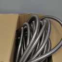 TITAN Garden Hose 100FT - 304 Stainless Steel Metal Water Hose, Flexible, Kink-Free, Lightweight, Durable, Crush Resistant Fittings, Easy to Coil, 500 PSI