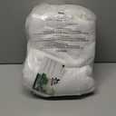 Casa Lino Bath Towel Set of 8 (2 Bath Towels, 4 Wash Cloths & 2 Hand Towels for Bathroom) - 100% Cotton - Highly Absorbent & Quick Dry - Guest Room Essentials for Bathroom Set - (White)