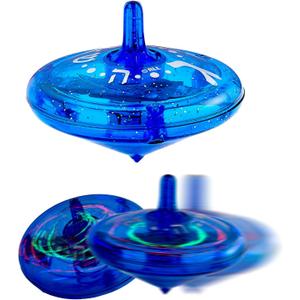 Rite Lite Light Up Dreidel - Spinning Chanukah Party Dreidel with Hebrew Lettering, Colorful Light Patterns, Goodie Bag Rewards, Hours of Fun!