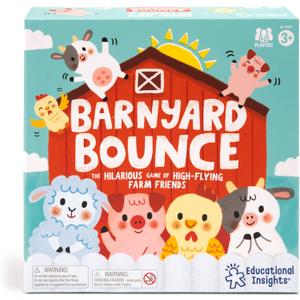 Educational Insights Barnyard Bounce Game, Preschool Memory & Matching Game, Easter Basket Stuffers for Kids, Gift for Boys & Girls Ages 3+