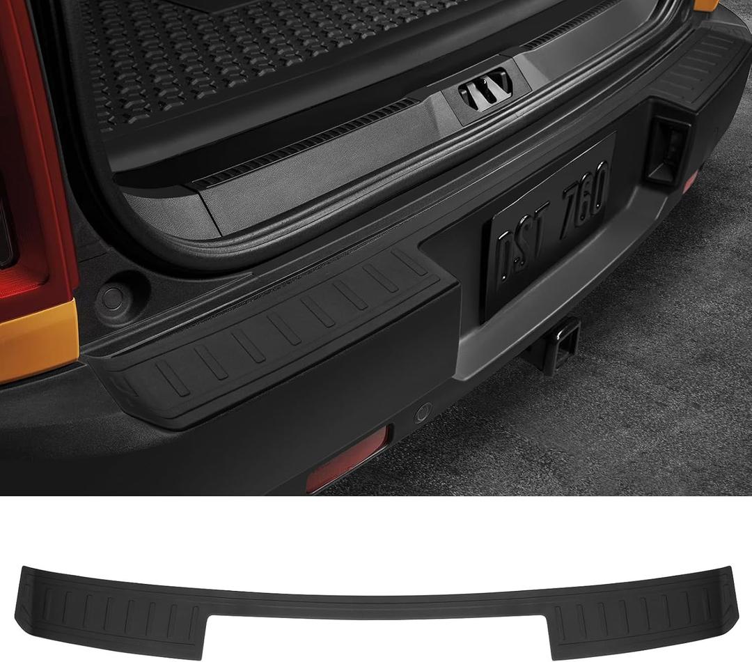 Ecarzo Rear Bumper Protector for 2025 2024 2023 2022 2021 Bronco Sport Accessories Trim Cover Scratch Resistant Trunk Door Entry Guards (Not for Bronco Sport Big Bend/Badlands)