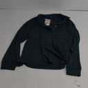 BTFBM Women Casual Button Down Fall Blouses 2025 Long Sleeve Solid Business Work Tops Cute Relaxed Fit Shirts (Large, Solid Dark Green)