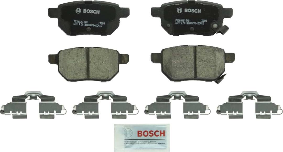 BOSCH BC1354 QuietCast Premium Ceramic Disc Brake Pad Set - Compatible With Select Lexus CT200h; Pontiac Vibe; Scion iM, tC, xB; Toyota Corolla, Matrix, Prius, Prius Prime, Yaris; REAR