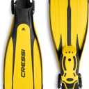 Cressi Lightweight Well-Balanced Open Heel Scuba Diving Fins - Pro Light: Made in Italy XL
