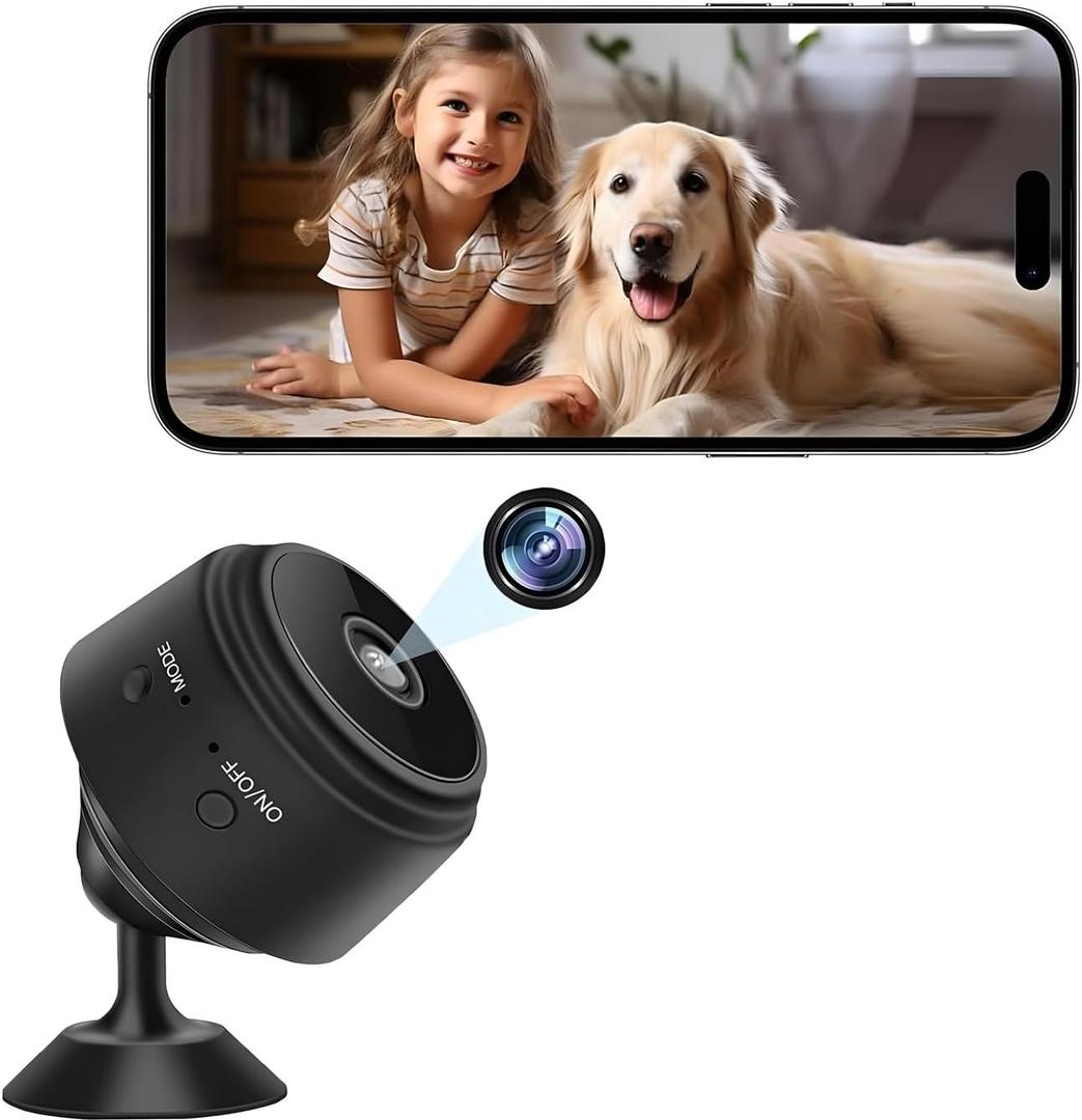 Hidden Camera,2K Mini Camera,Nanny Cam Hidden Camera,WiFi Spy Camera with Night Vision & Motion Detection,Wireless Indoor Security Camera for Pet/Baby/Nanny