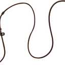 Real Leather Slip Dog Leash for Small Medium Dogs Lightweight Thin but Sturdy Adjustable Slip Lead Dog Leash Soft and Slim 5 ft x 1/5 inch