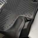 Set of 3 Floor Mats Cargo Liner for Chevrolet Silverado 1500/GMC Sierra 1500 2019-2024 2025, Chevy Silverado/GMC Sierra 2500HD/3500HD Crew Cab 2020-2025 (Rear Row with Carpeted Under-seat Storage)