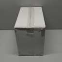 bUCLA 300PCS Silver Disposable Plastic Dinnerware Set - 50 Guests White Silver Disposable Plates Include 50 Dinner Plates,50 Dessert Plates,50 Knives,50 Forks,50 Spoons,50 Cups for Party & Christmas