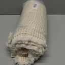 H.VERSAILTEX Waffle Bath Mat Super Absorbent Non Slip Bath Rugs for Beside Tub, 24" x 60", Ivory