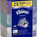 Kleenex Ultra Soft & Strong Facial Tissues, 120 Tissues per Flat Box, 3 Pack