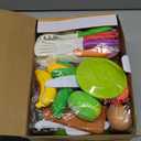 Kids Kitchen Playset, 66PCS Toddler Pretend Cooking Toys with Pots and Pans, Play Food, Utensils,Cookware, Play Food Set,Cutting Toys Fruit Veges,Educational Role Play Set for Toddlers Boys Girls