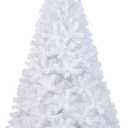7Ft-Artificial-PVC-Christmas-Tree-W-Stand-Holiday-Season-Indoor-Outdoor-White