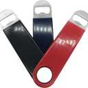 3 Pack Bottle Openers,Beer Bottle Openers, Speed Openers, Stainless Steel Flat Bottle Opener with Exquisite Packaging, for Kitchen, Bar or Restaurant 7 inches Red, Black, Blue