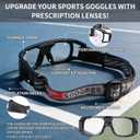 "N/A" Sports Goggles Glasses Men Racquetball Basketball Football Eyewear Protective Glasses Shock Collision Lens Replaceable