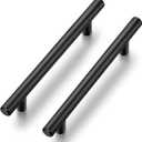 Ravinte Black Cabinet Handles - 5 Pack 5 Inch Modern Drawer Pulls - Matte Black Kitchen Cabinet Hardware