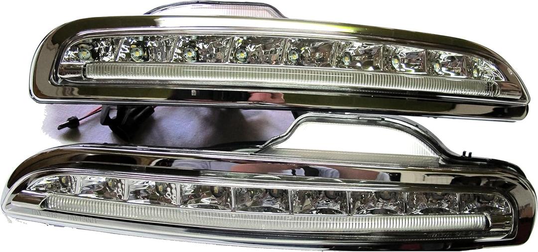 ATEX LED Daytime Running Light Fog Light Crystal Clear Bumper Lamp for Boxster 987 2005~2008
