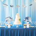 Denim and Diamond Party Decoration, 24pcs Denim and Diamond Table Centerpiece Stick Jacket Table Decoration for Denim and Diamond Themed Birthday Bridal Shower Party Decoration