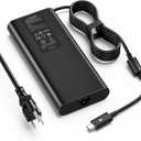 130W USB C Laptop Charger Compatible with Dell XPS 15 9575 2-in-1/9500/ 9510/9520, XPS 17 9700/9710/ 9720, Precision 5530/5550/ 5750, Latitude 7410/9410/9510 Type-C PD Power Adapter