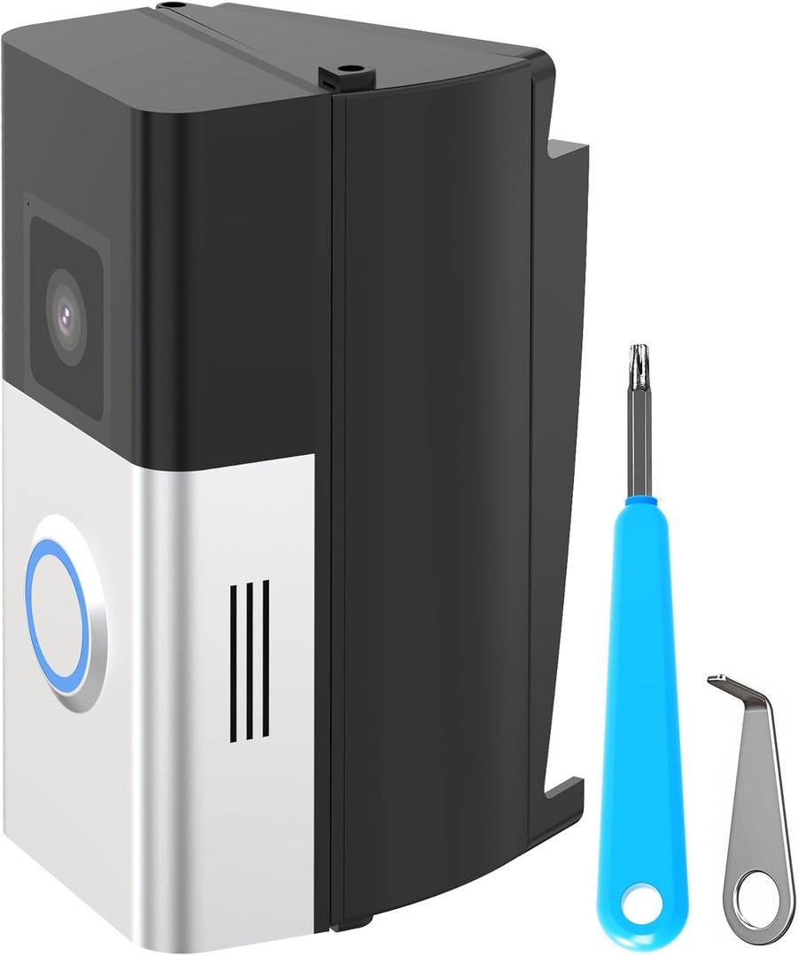 Doorbell Vinyl Siding Mount, Adjustable 30 to 55 Angle Doorbell Mount Compatible with Video Doorbell, Doorbell Camera Holder Bracket Wedge for Apartment, offices