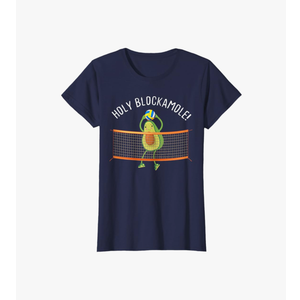Holy Blockamole Volleyball Cute Funny T-Shirt Female Size M