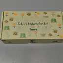 Original Tobios Mini Wooden Watercolor Paint Set  Compact Travel Art Kit with 12 Colors, Refillable Brush & Sketchbook  Unique Creative Gift for Birthdays, Holidays & Art Lovers