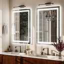 VooBang LED Bathroom Mirror 26 x 38 inches - 3 Adjustable Lighting Modes Lighted Smart Bathroom Vanity Mirror, Anti-Fog, Memory Function, Tempered Glass, Wall Mounted Horizontally Vertically
