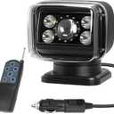 Remote Control LED Search Light, 70W 6800lm Spotlight IP68 Waterproof