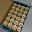 Mudder 24 Pieces Gold Tea Lights LED Candles Tealights Flameless Votive Battery Operated Tea Lights Electric Glitter Tealight for Holiday, Festival Gift, Wedding, Birthday,Home, Party Decor