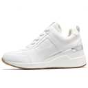 Cestfini High Heel Wedge Sneakers for Women Dressy Hidden Wedge Tennis Shoes Lightweight Fashion Heeled Sneakers Lace Up Women White PGYDX06W-174-RT-ALLWHITE-6.5
