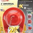 Korky 3070BP Large 3" 2X High Performance Universal Toilet Flapper, Red