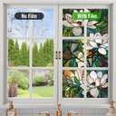 Window Privacy Film Frosted Glass Window Sticker Window Film Static Glass Cling Tint Non-Adhesive for Home Door Decorative Frosting Cover 17.5 X 78.7 inch