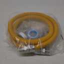 72" Dryer Gas Line Hose/Appliance 3/4 Flexible Natural Gas Line with Connector 1/2" MIP 1/2"FIP 3/4"MIP Fitting,5/8" OD(1/2" ID) Gas Range Connector Kit for Gas Stove,Dryer,Water Heater-by MIFLUS