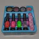 Nail Art Studio for Girls - Birthday Gift - Nail Polish Kit for Kids Ages 7-12 Years Old - Girl Gifts Ideas - Gift Set - Girly Stuff - Polish, Pens, Glitter, Stickers, Gems, Filer - 8 9 10 11 12 Year