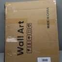 Framed Black and White Abstract Wall Art, 3 Piece Canvas Prints Paintings Artwork for Walls, Modern Minimalist Gold Beige Block Pictures for Living Room Hallway Office Wall Decor 16x24 Inch