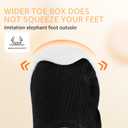 Baby Wide Toe Box Boys Girls Shoes Toddler Barefoot First Walking Sneakers with Hook and Loop 6 9 12 18 24 Month (Black)